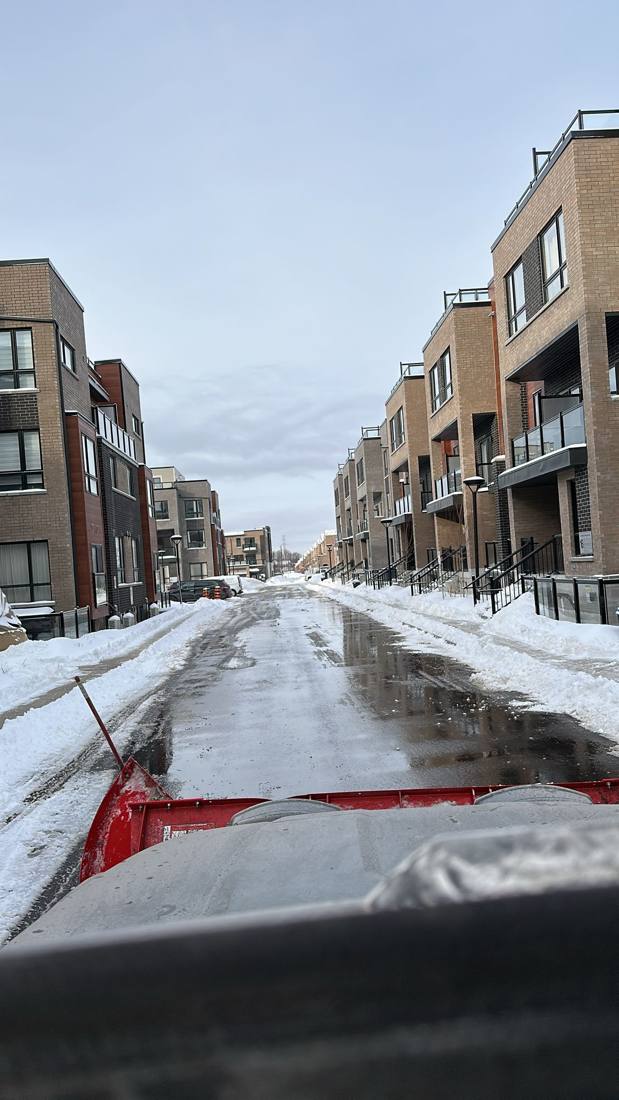 MH Property Services snow removal work