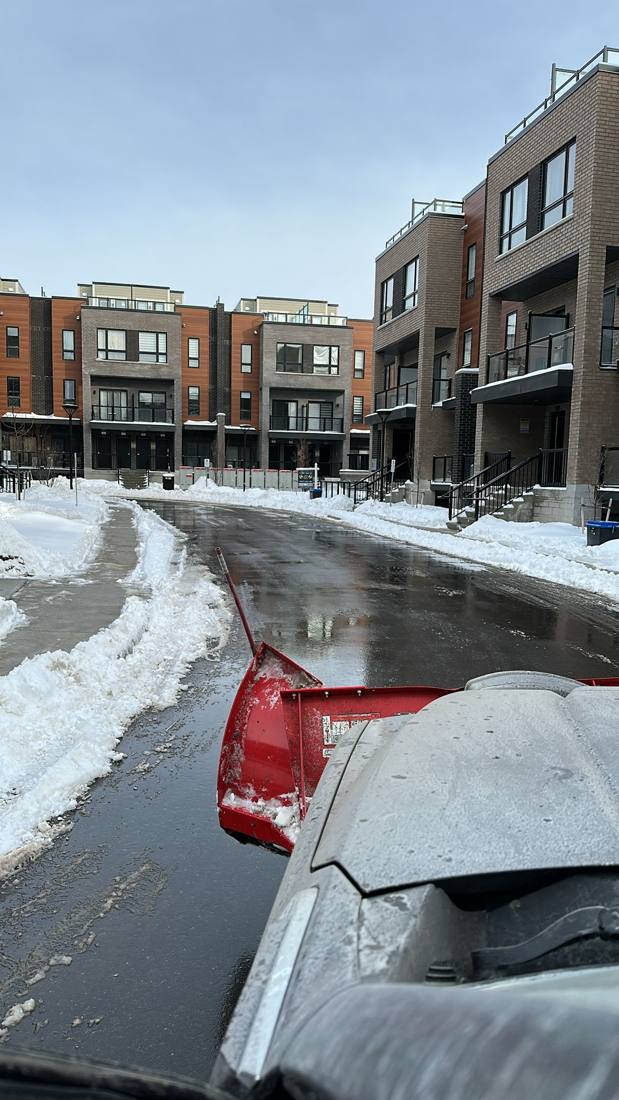 MH Property Services snow removal work