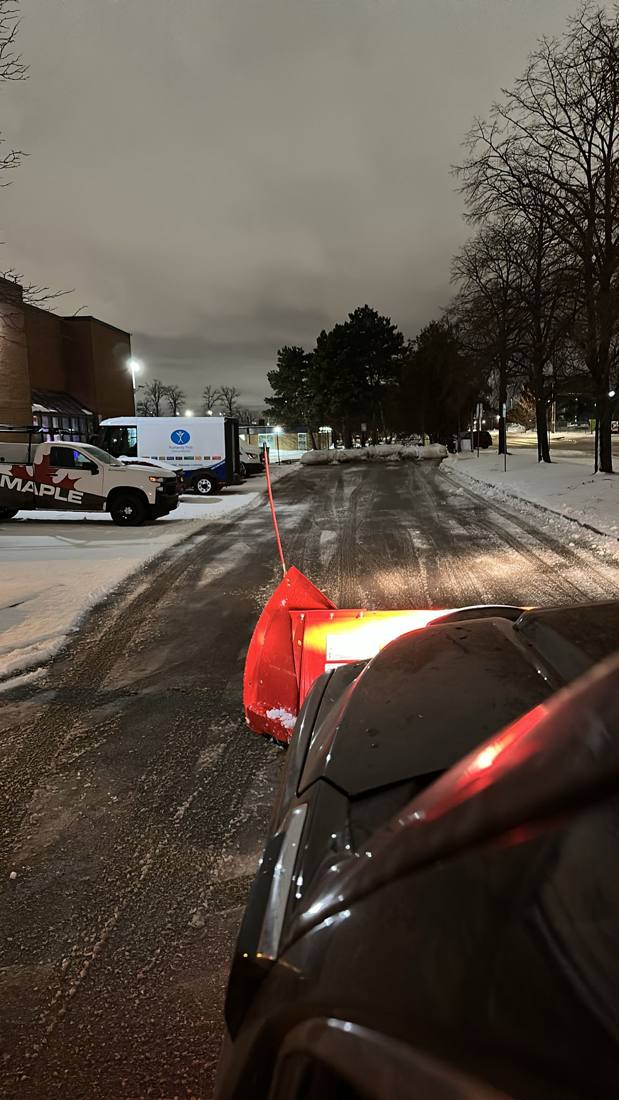 MH Property Services snow removal work